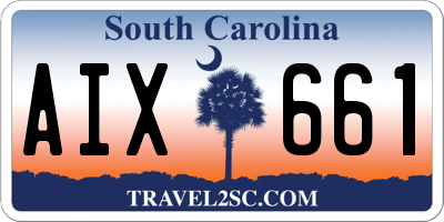 SC license plate AIX661