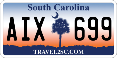 SC license plate AIX699