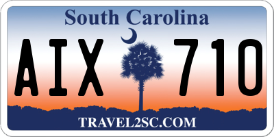 SC license plate AIX710