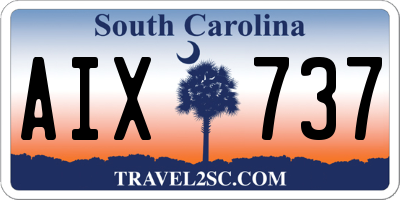 SC license plate AIX737