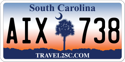 SC license plate AIX738