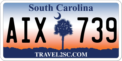 SC license plate AIX739