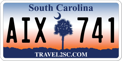 SC license plate AIX741
