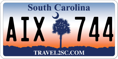 SC license plate AIX744