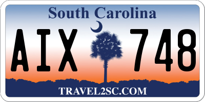 SC license plate AIX748
