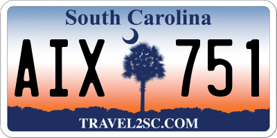 SC license plate AIX751