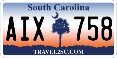 SC license plate AIX758