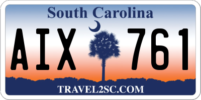 SC license plate AIX761