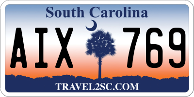 SC license plate AIX769