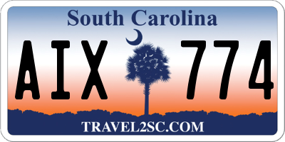 SC license plate AIX774