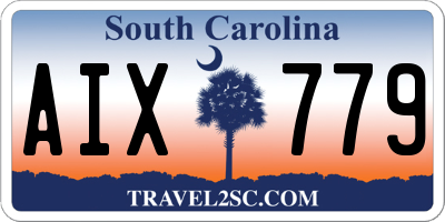 SC license plate AIX779
