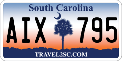 SC license plate AIX795
