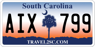 SC license plate AIX799