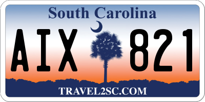 SC license plate AIX821