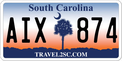 SC license plate AIX874