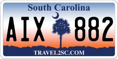SC license plate AIX882