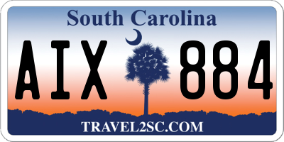 SC license plate AIX884