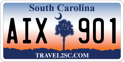 SC license plate AIX901
