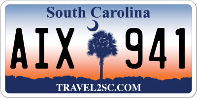 SC license plate AIX941