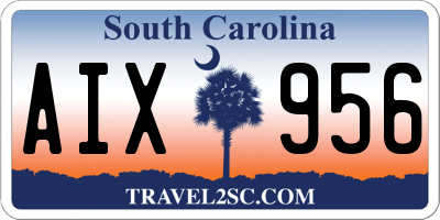 SC license plate AIX956