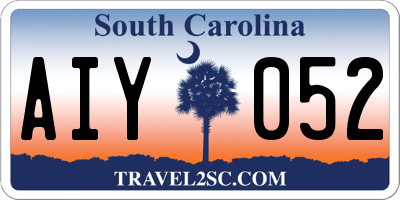 SC license plate AIY052