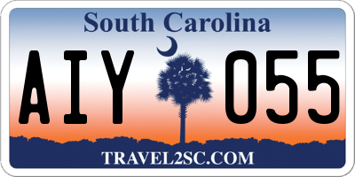 SC license plate AIY055