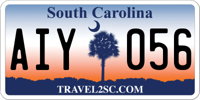 SC license plate AIY056