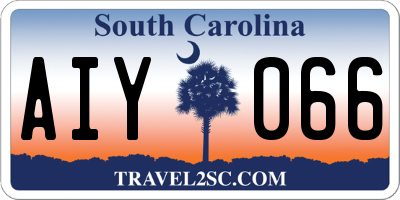 SC license plate AIY066