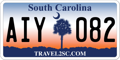 SC license plate AIY082