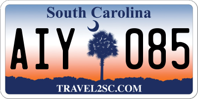 SC license plate AIY085