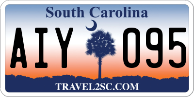 SC license plate AIY095
