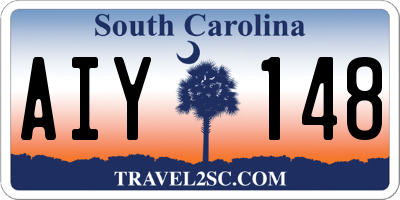 SC license plate AIY148