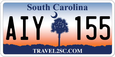 SC license plate AIY155