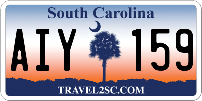 SC license plate AIY159