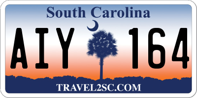 SC license plate AIY164