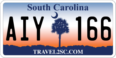 SC license plate AIY166