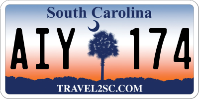 SC license plate AIY174