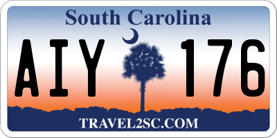 SC license plate AIY176