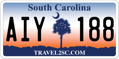 SC license plate AIY188