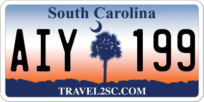 SC license plate AIY199
