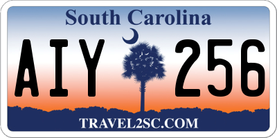 SC license plate AIY256