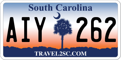 SC license plate AIY262