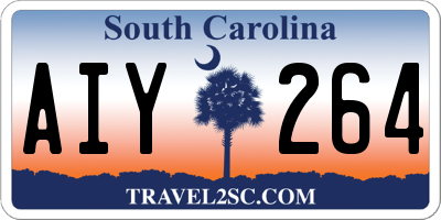 SC license plate AIY264