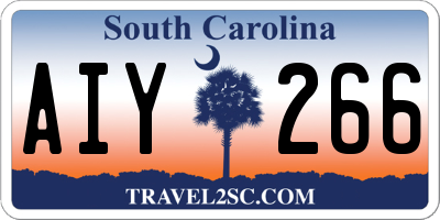 SC license plate AIY266