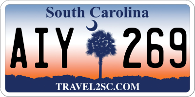 SC license plate AIY269