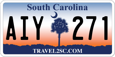 SC license plate AIY271
