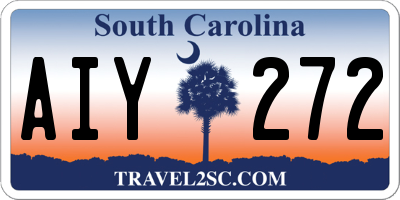SC license plate AIY272