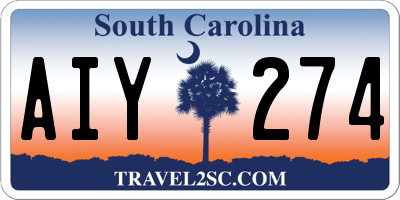 SC license plate AIY274