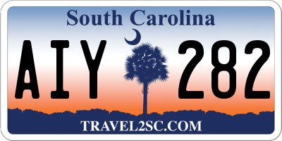 SC license plate AIY282