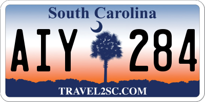 SC license plate AIY284